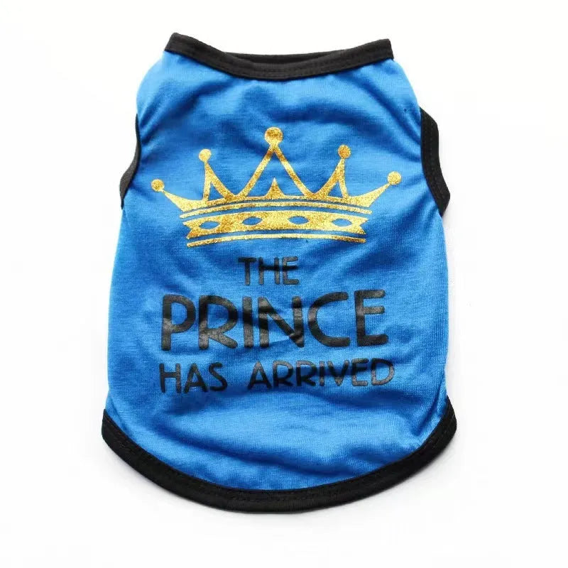 Breathable cotton summer vest for dogs in multiple colours and sizes