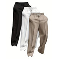 Men's solid colour loose-fit fire-retardant trousers in linen corduroy fabric.