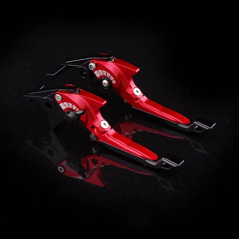 Bicycle horn handle clutch lever with adjustable length mechanism in multiple colour finishes