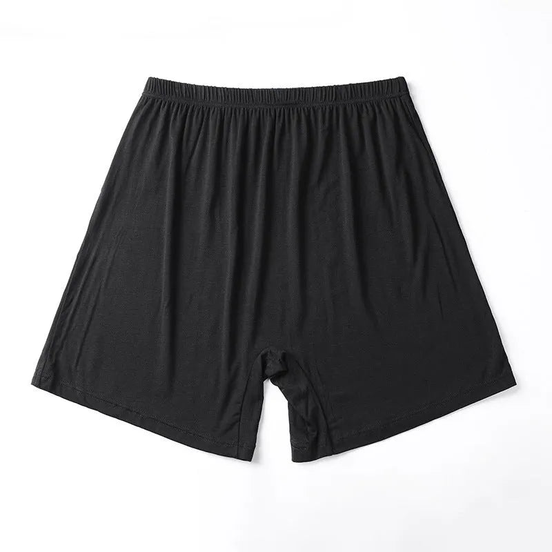 Men's solid colour modal boxer shorts with high waist, shown in multiple colour options.