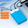 3.5-inch SATA to USB hard disk enclosure with sliding cover in black and silver colour combination