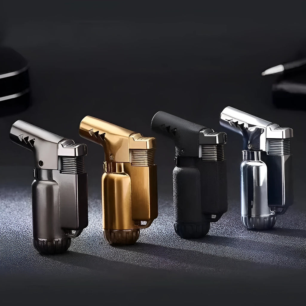 HB805-1 metal windproof punch lighter in black gold grey silver colours
