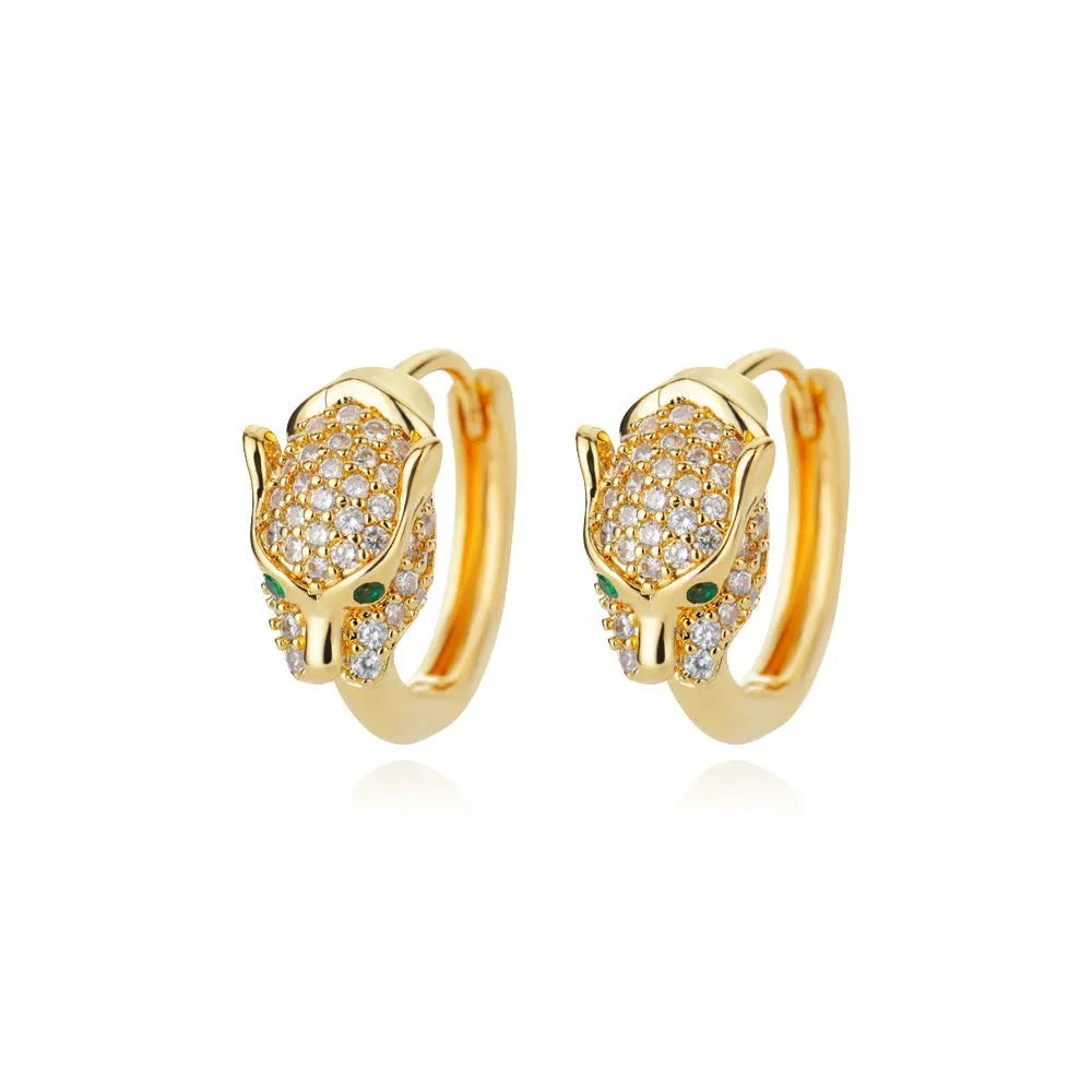 Geometric copper butterfly earrings with a heart, bow, and star details in a selection of colour finishes.