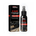 Zero-dust instrument panel leather polishing agent in compact 2.8x11.8cm bottle with box packaging