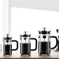 Stainless steel filter extraction tea infuser with fine mesh, 350ml capacity, rose gold finish, on a white background