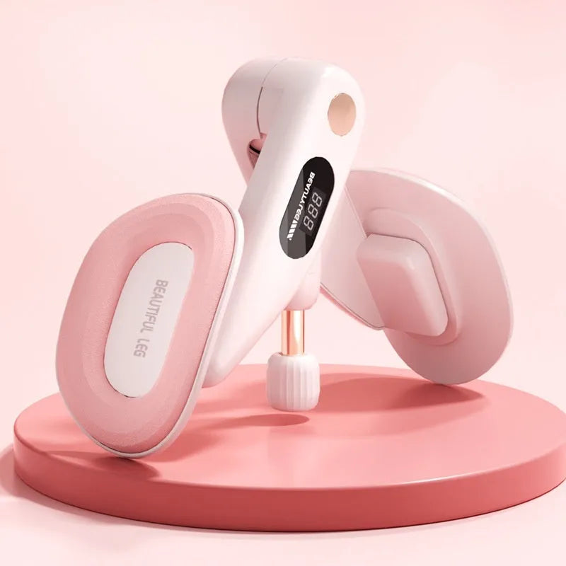 A pelvic floor muscle trainer with a counting function, shown in one of four available colours: blue, grey, green, or pink.