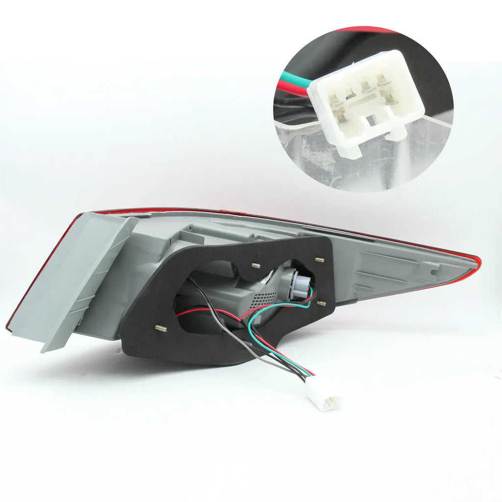 Hyundai Sonata 2011-2014 outer tail light half assembly with red lens and ABS+ALU housing