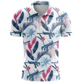 Man's loose-fit 3D printed short sleeve T-shirt in bird eye cloth, shown in multiple colour options.