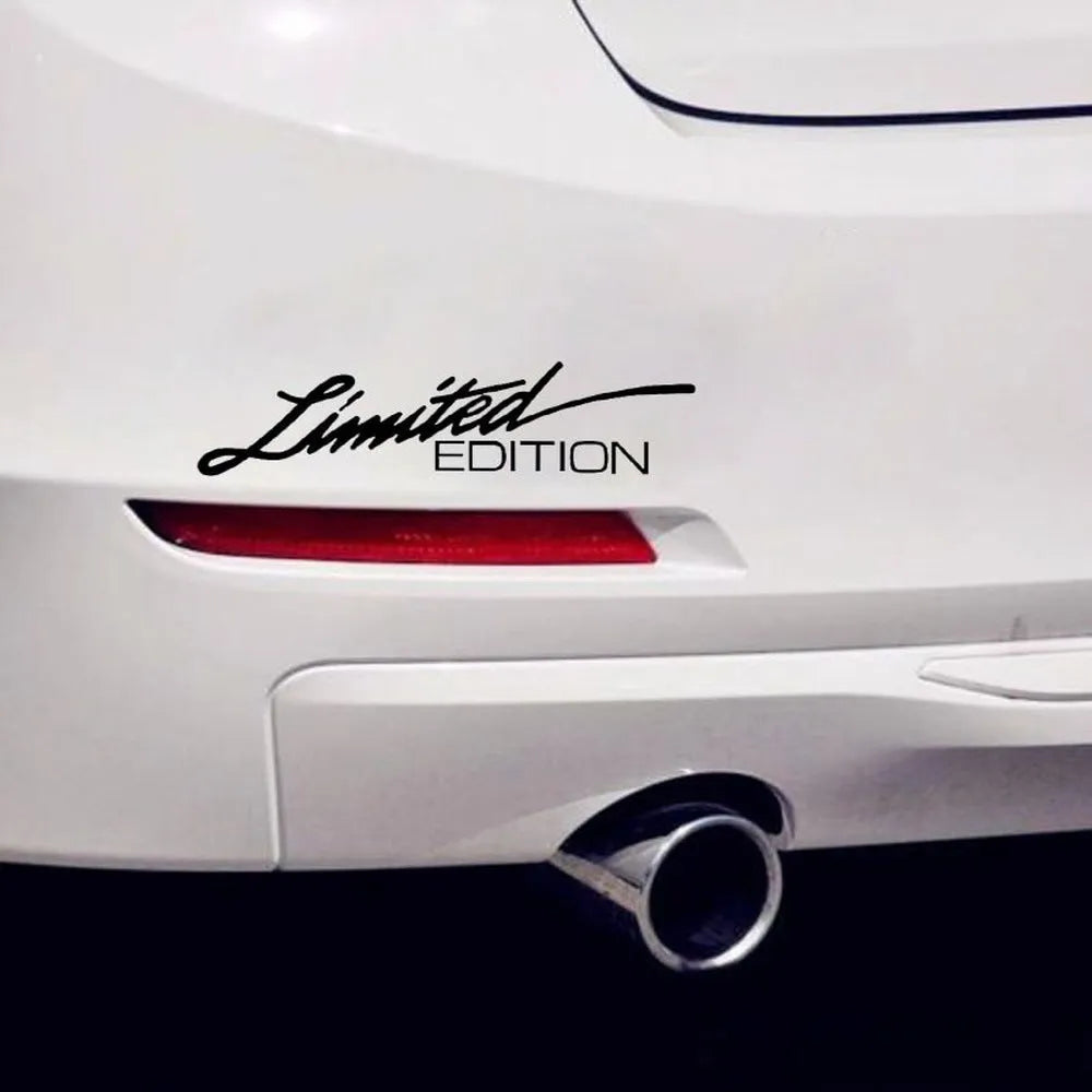Plastic reflective bumper sticker measuring 16cm by 3.8cm in British style