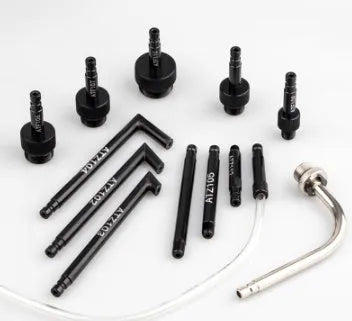 Automatic transmission oil refuelling tool kit with 13 pieces including transmission injector tool