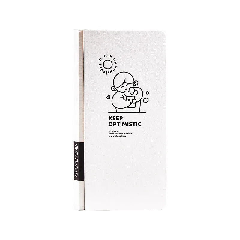 Children's simple style mesh notebook with paper cover in eight colour options including stickers