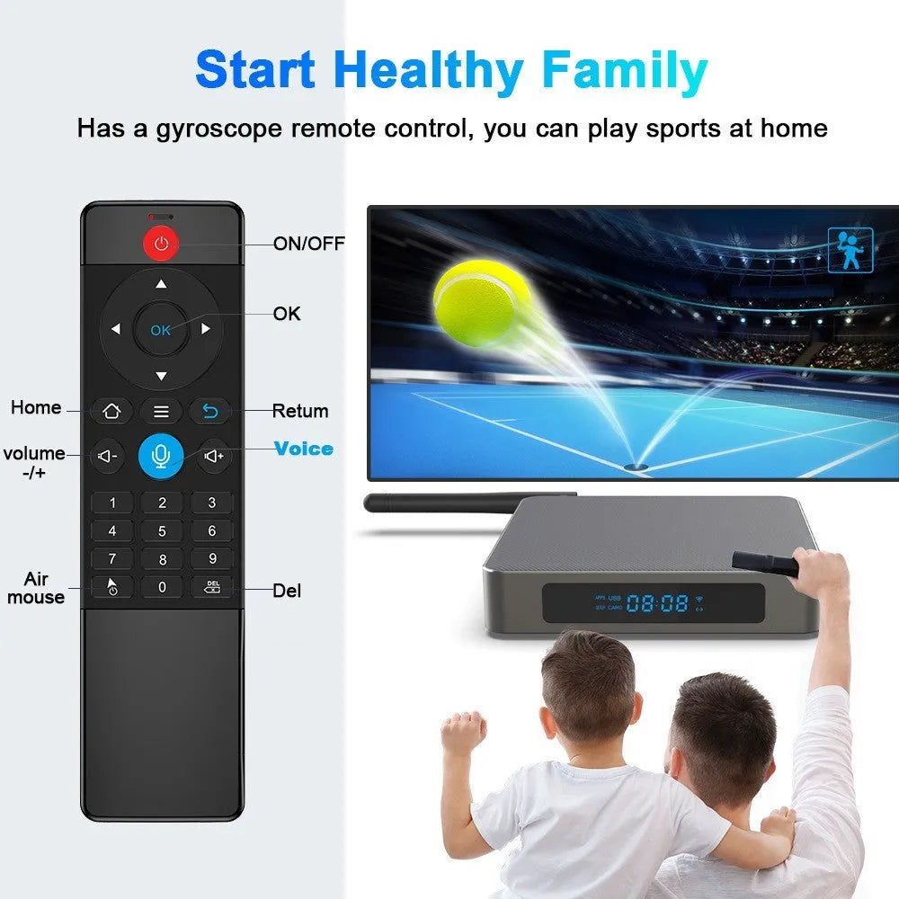 Android 8K set-top box with RK3566 processor, compact 105mm design, HDMI output