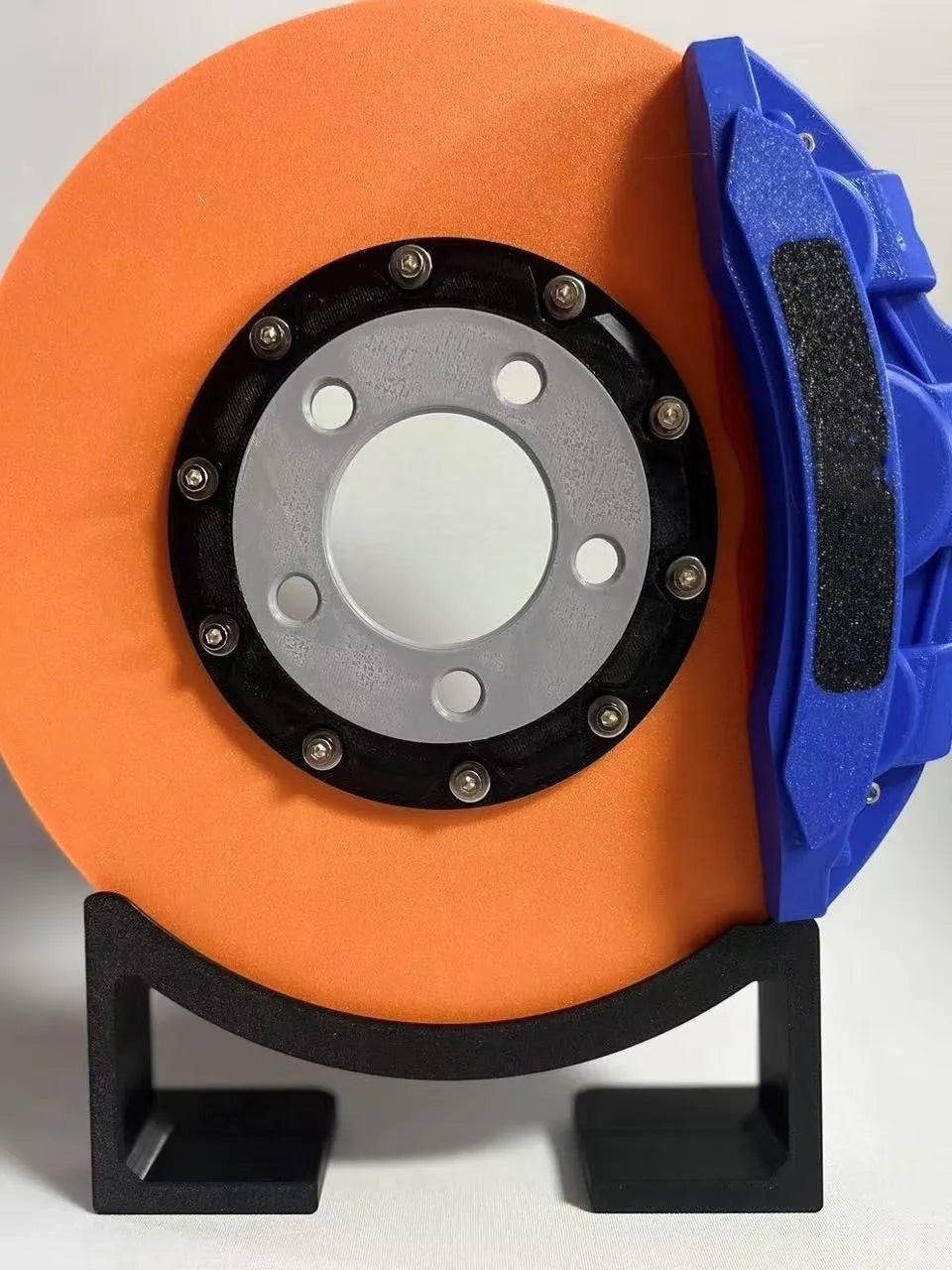 Brake disc design LED desktop night light with coloured caliper and touch switch