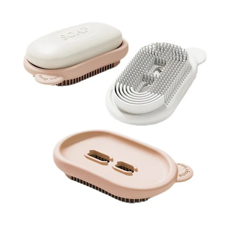 Fashion Creative New Travel Soap Holder in PET with three colour options Cream White Pink and White