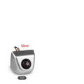 Black screw-mount car rearview camera with night vision and waterproof metal housing.