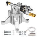 P170 swash plate aluminium pump with perpendicular shaft for pressure washers