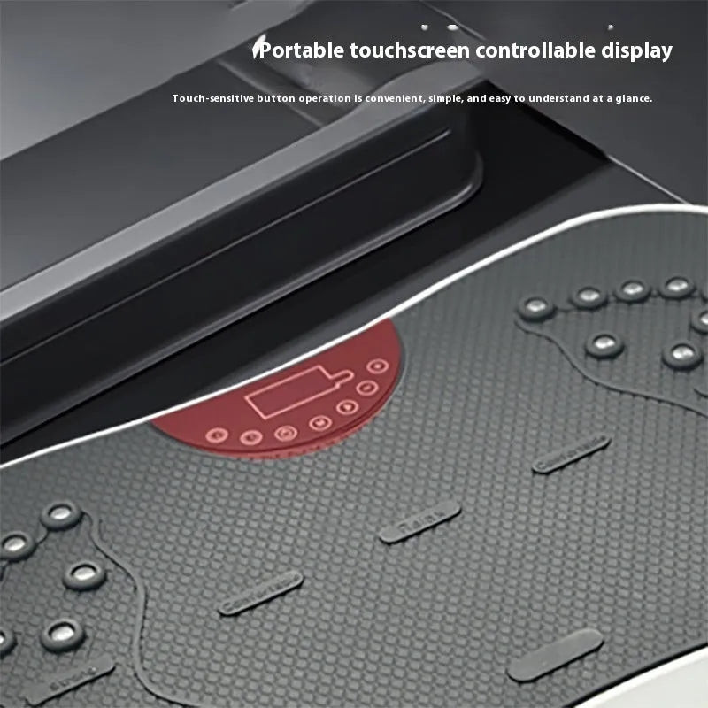 Smart remote control vibration plate fitness machine in black or pink colour options