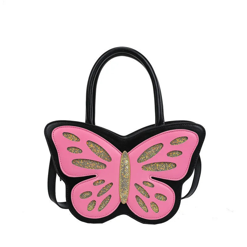 Square shaped PU crossbody shoulder bag in casual style with contrast colour detail