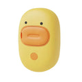White or yellow rechargeable pet steam brush with water tank for dogs and cats