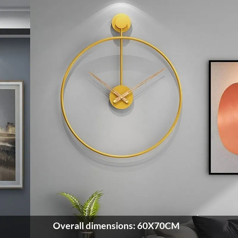 Round metal dial wall clock in WM463 colour, 50x50cm size, with sweep movement
