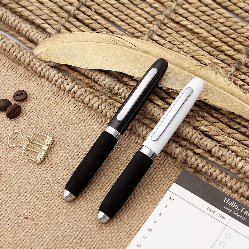 EVA metal cap ballpoint pen with 1.0mm tip showing seven refill colour options