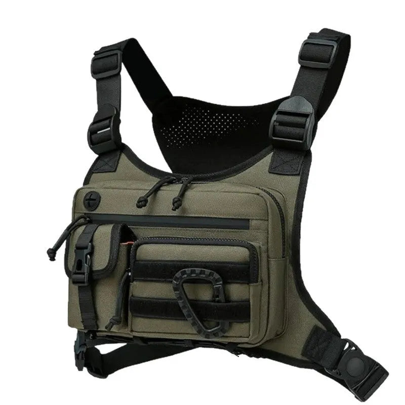 Men's camouflage running sports chest bag in polyester with 19 inch size