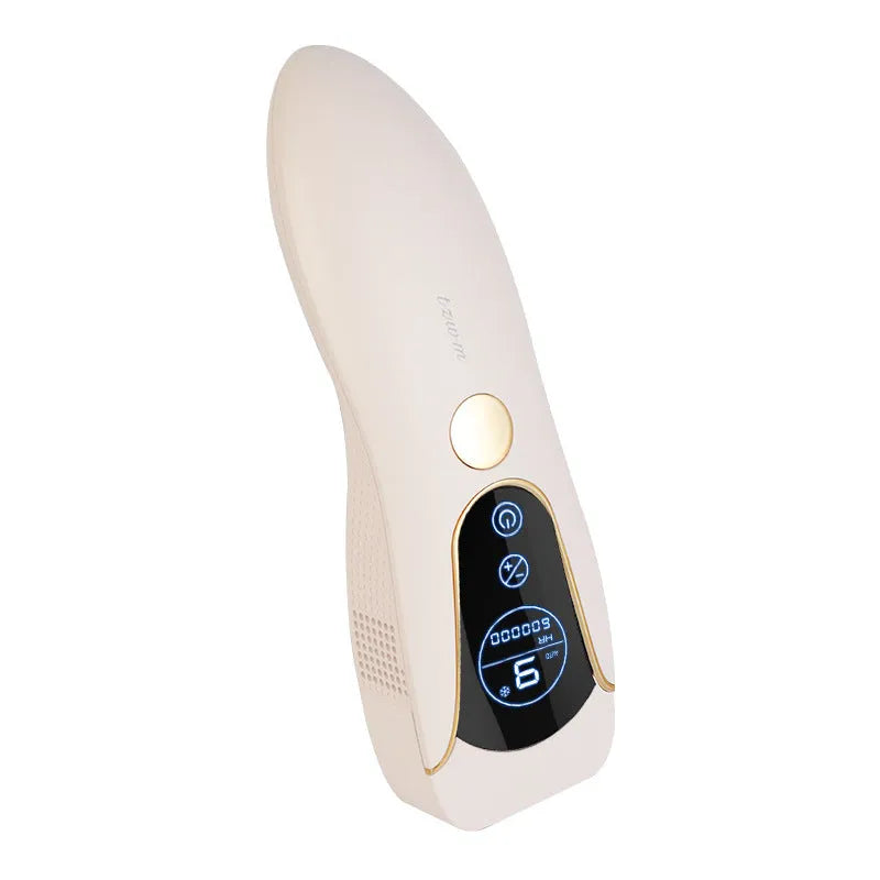 Sundial freezing point hair removal device in choice of white, green or pink colours for body, face and leg use
