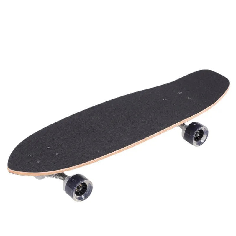 31-inch white maple wooden street scooter skateboard with unisex design