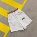 Men's loose patchwork waist hip hop trousers in elastic polyester fabric for sports wear