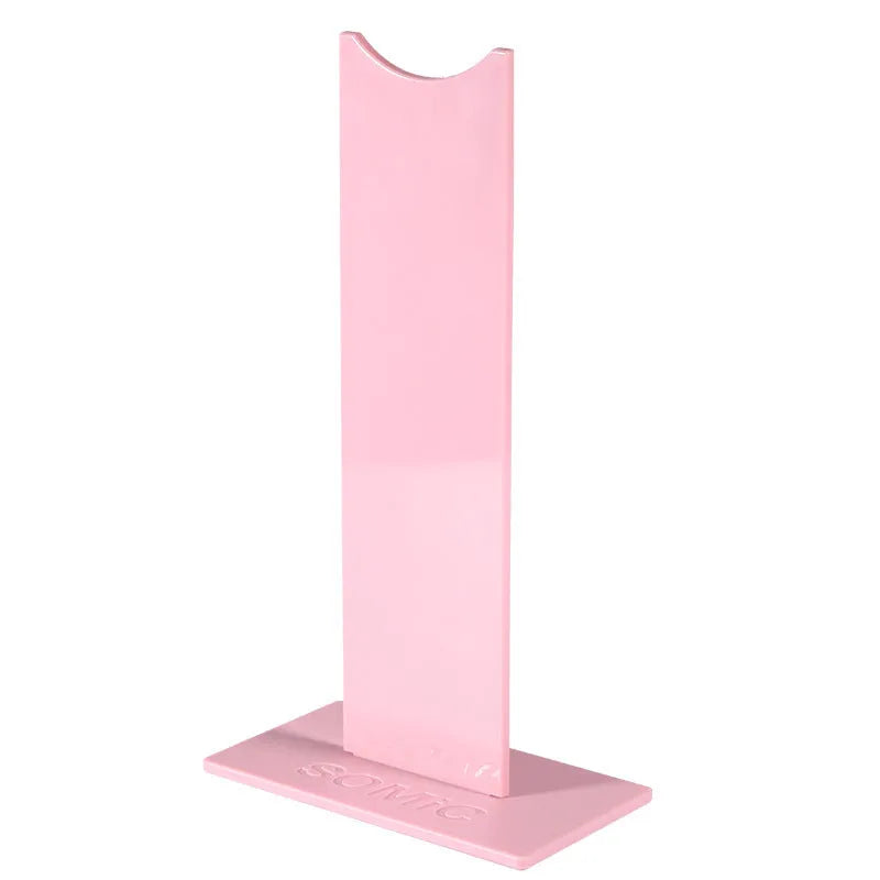 Detachable gaming headset bracket with non-slip base in black or pink colour options