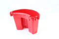 PP plastic car wash bucket in black, red, blue, and pink colour options