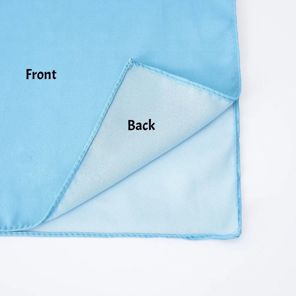 Women's chiffon bubble towel scarf in summer colours showing texture and length