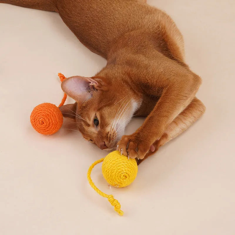 255mm cat teaser wand with catnip ball and feathers in blue, green, red, or yellow