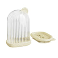 Fashion Creative New Travel Soap Holder in PET with three colour options Cream White Pink and White