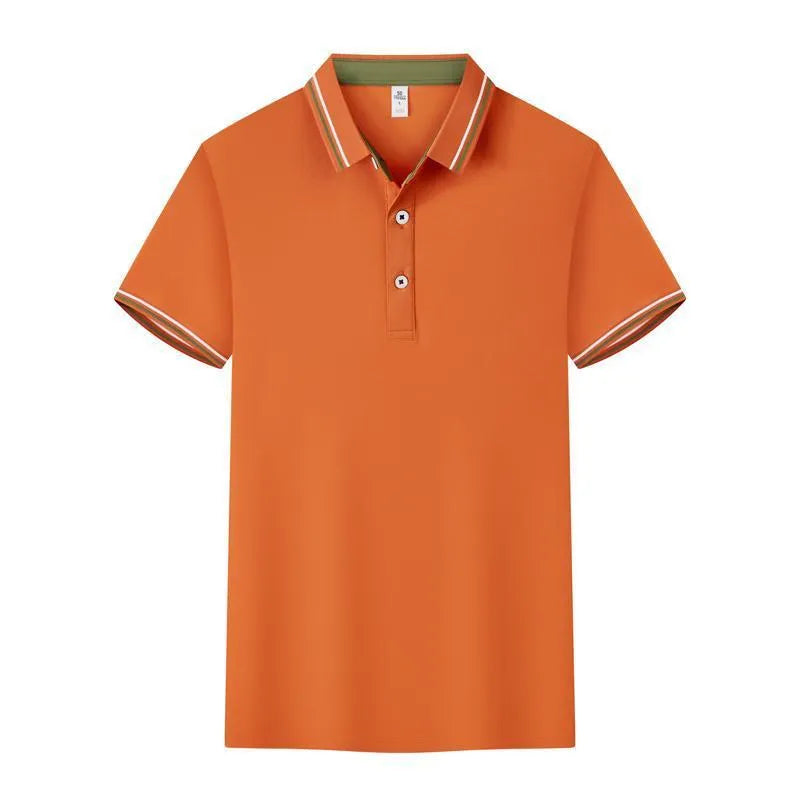 Cotton blend short sleeve polo workwear with collar in slim fit, available in multiple colours and sizes