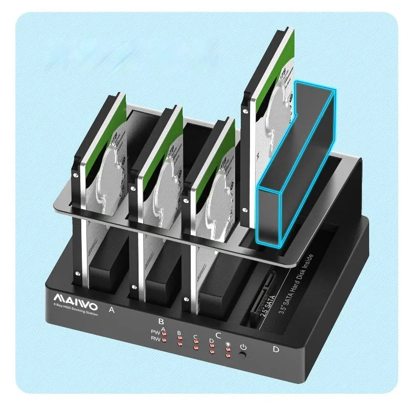 K305BU3S external hard disk expansion dock with four bays for 2.5 inch drives