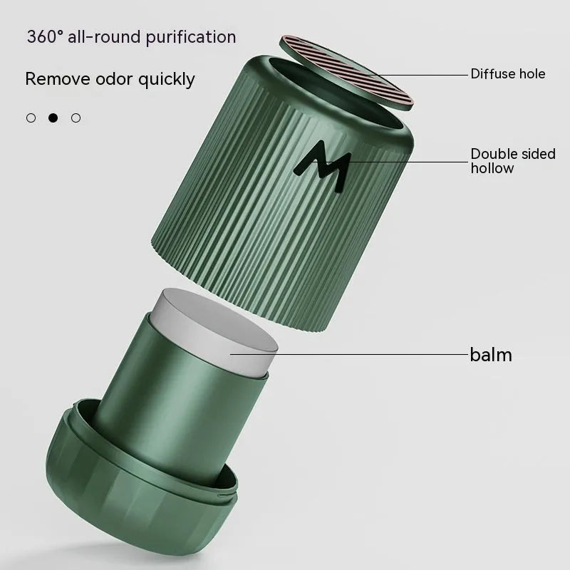 Solid car aromatherapy decoration cup measuring 10 by 6 centimetres.