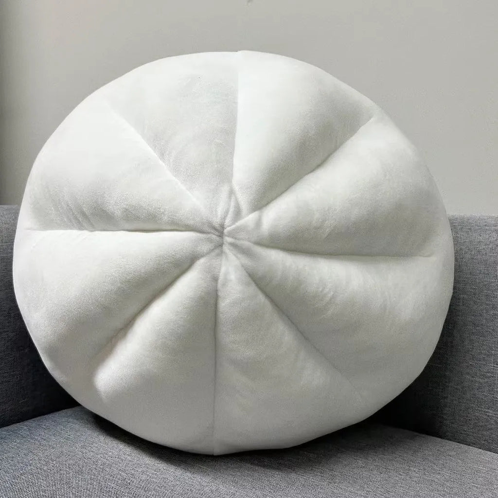 Stuffed bun pillow plush doll in steamed meat dumpling design, 40cm soft fabric cushion for home decor