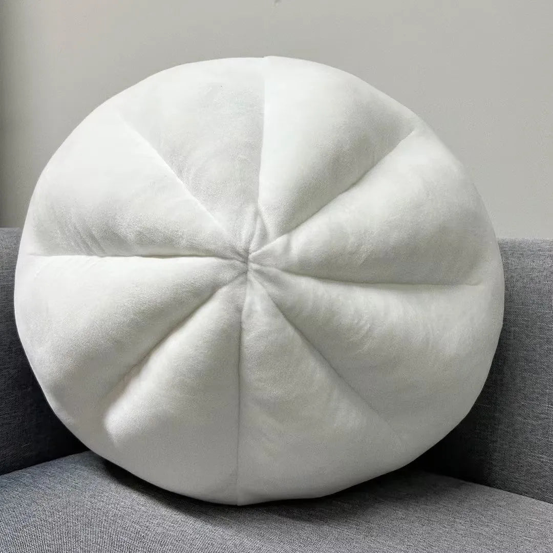 Stuffed bun pillow plush doll in steamed meat dumpling design, 40cm soft fabric cushion for home decor