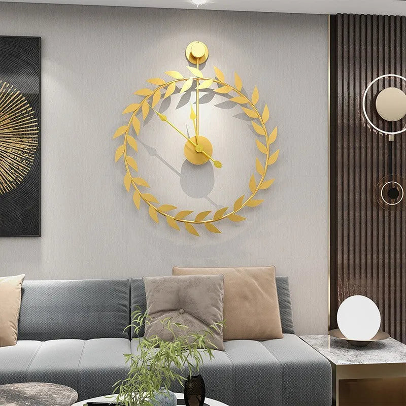 Round metal dial wall clock in WM463 colour, 50x50cm size, with sweep movement