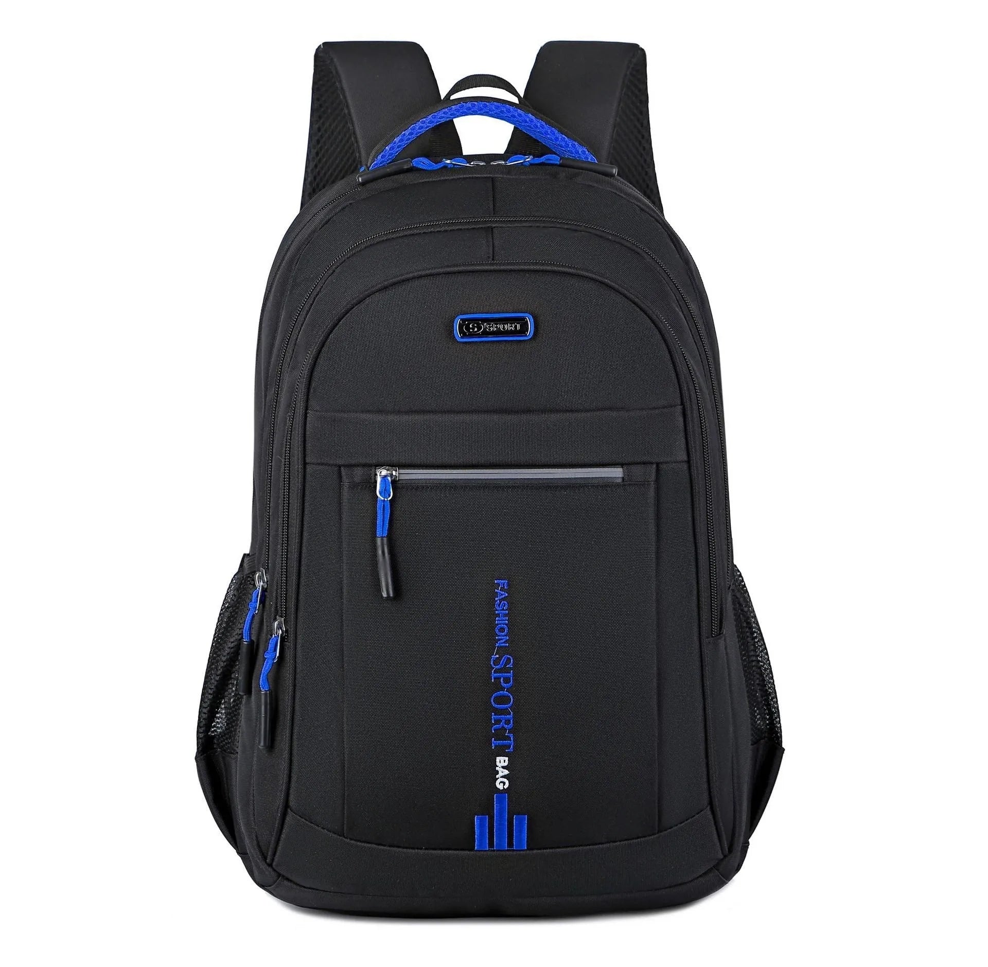 20-35 litre black Oxford cloth backpack with air pillow straps for business travel