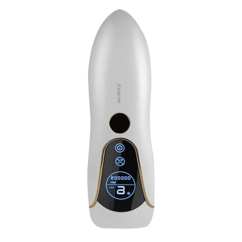 Sundial freezing point hair removal device in choice of white, green or pink colours for body, face and leg use