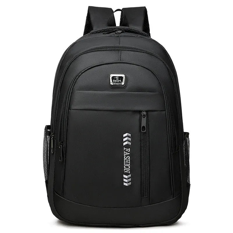 20-35 litre black Oxford cloth backpack with air pillow straps for business travel