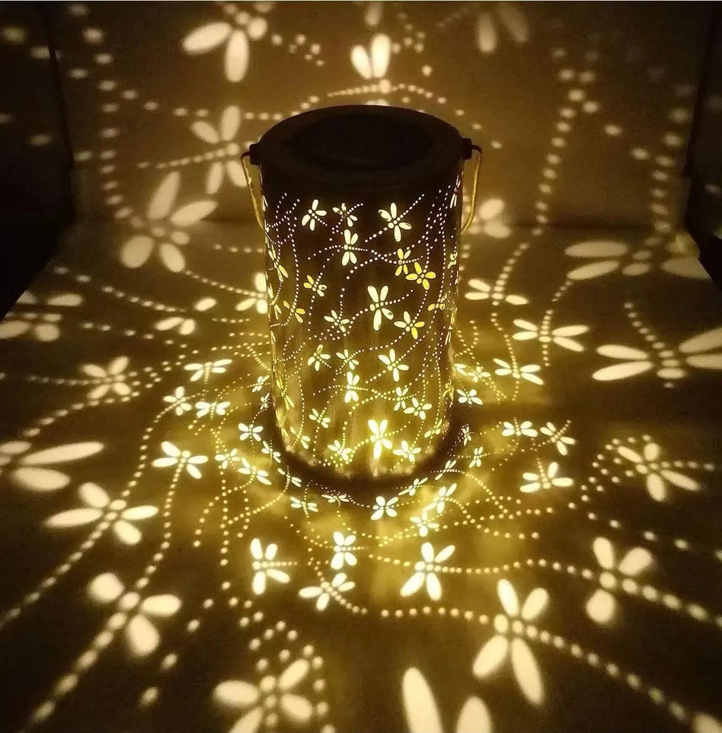 Solar ceiling lamp outdoor waterproof decorative iron hanging lamp for courtyard with IP55 protection
