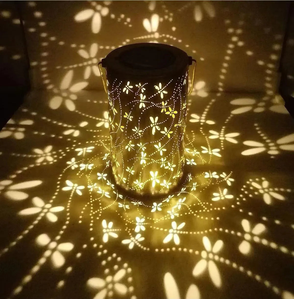 Solar ceiling lamp outdoor waterproof decorative iron hanging lamp for courtyard with IP55 protection