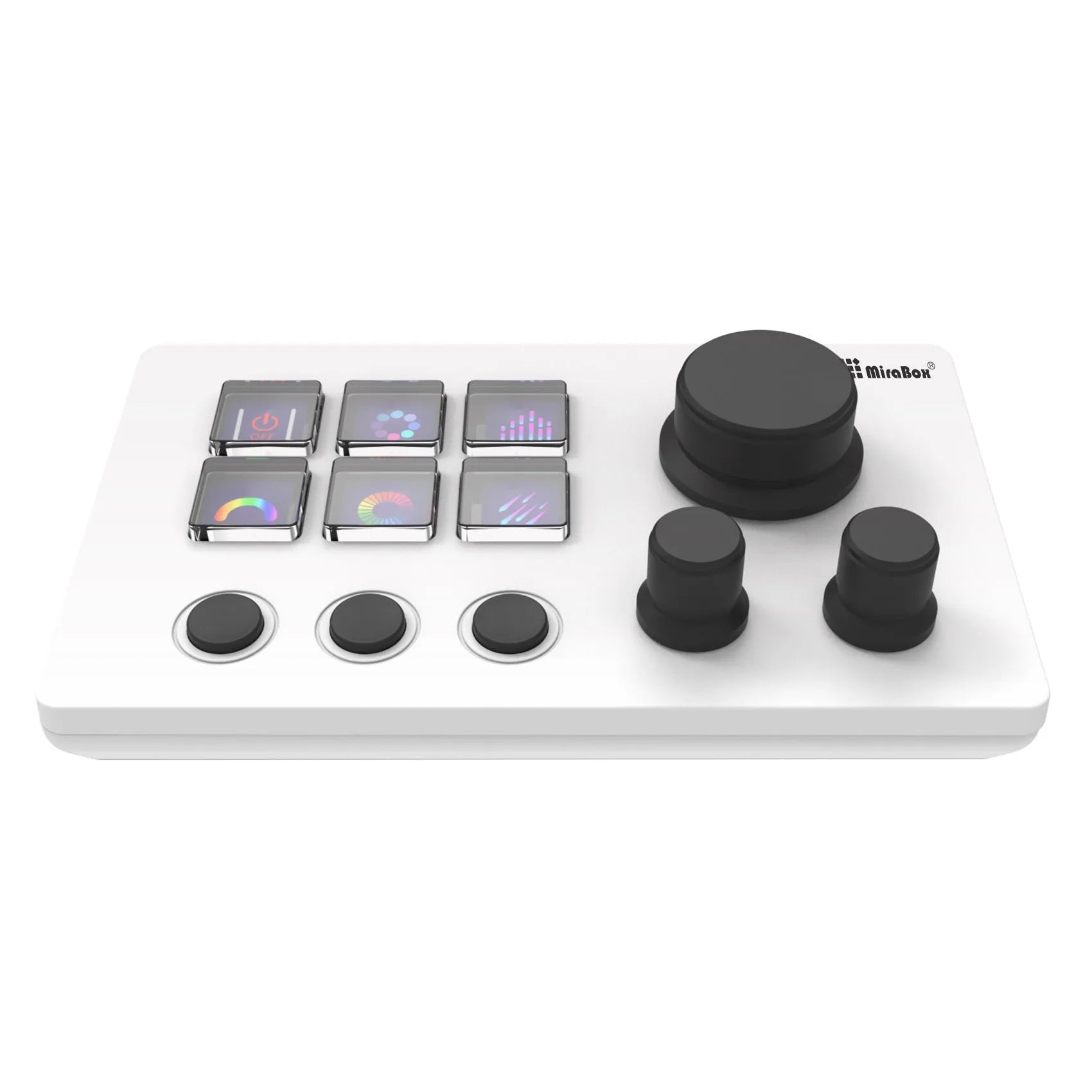 Visual Keyboard N3 USB numeric keypad in black or white with silica gel keycaps and 2m cable