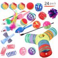Plastic cat toy suit with tunnel channels in a selected colour from the B99801-B99855 range