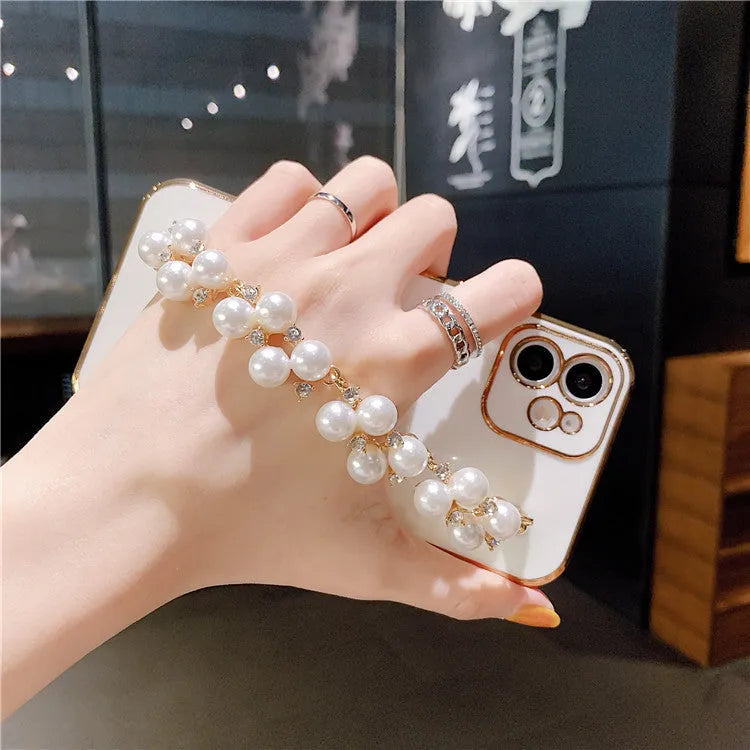Electroplated pearl soft TPU phone case for Apple iPhone with anti-fall and anti-fingerprint protection, available in multiple colours