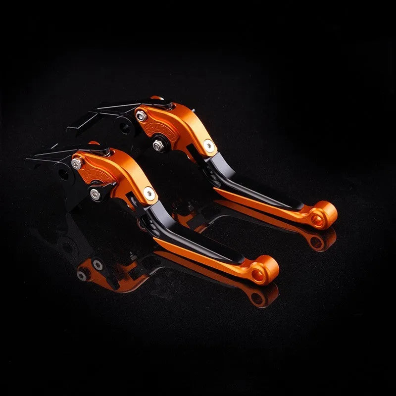 Bicycle horn handle clutch lever with adjustable length mechanism in multiple colour finishes