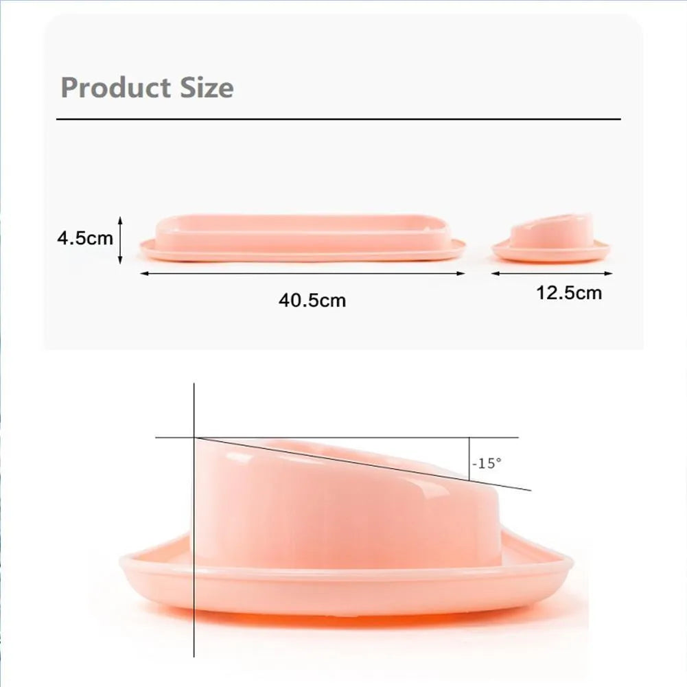 Green leakproof pet bowl set with non-slip rubber base for cats and dogs